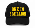 ONE IN 3 MILLION Trucker Hat | Yellow/Black