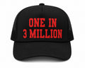 ONE IN 3 MILLION Trucker Hat | Red/Black